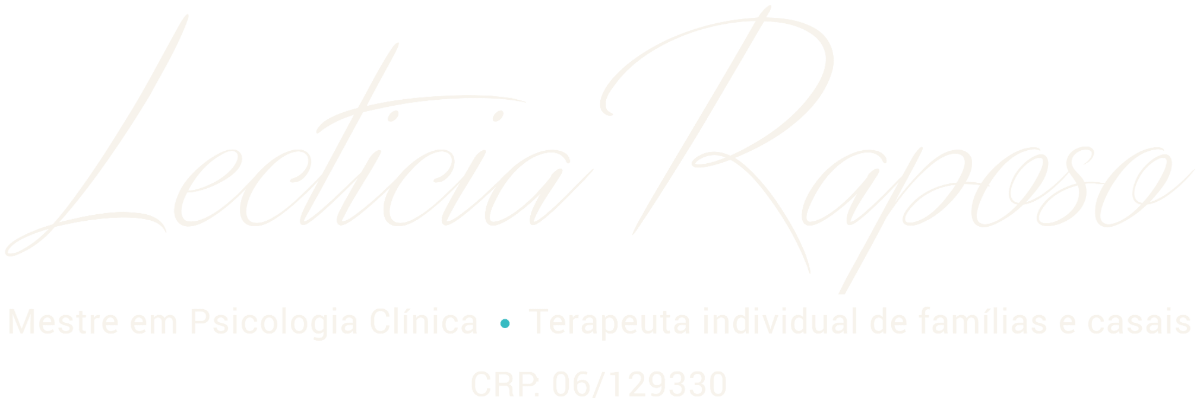 Lecticia Raposo, Mestre em Psicologia Clínica, terapeuta individual, de famílias e de casais, CRP 06/129330
